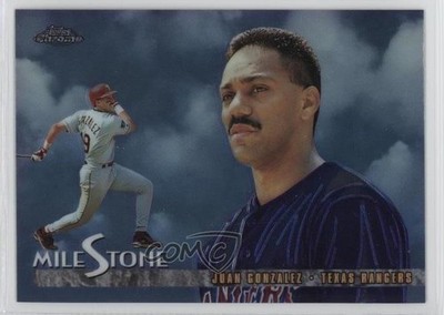 1998 Topps Chrome Milestone Juan Gonzalez #MS4 6a4