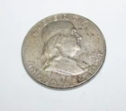 US 1961 Franklin Half Dollar 90% Silver Coin, 50 Cents.