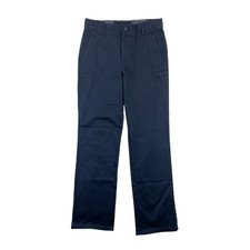 Nautica Kids Uniform Pants Size 16 Regular Navy Flat Front Adjustable Waist NWT