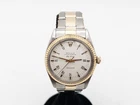 Vintage $14,000 ROLEX AIRKING WHITE 14k Yellow Gold SS Mens 34mm Watch SERVICED