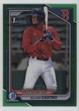 2024 Bowman Chrome Prospects Green Refractor 28/99 Allan Castro #BCP-14 4k8