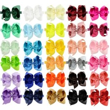 Headbands 6 Inch 30 Colors Boutique Grosgrain Ribbon Hair Bows for Baby Girls In