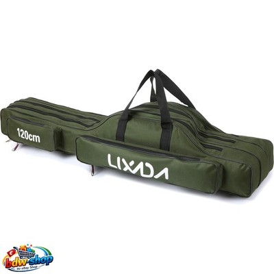 Lixada Angeltasche 3 Fächer 90cm/120cm/150cm Oxford, Schultergurt