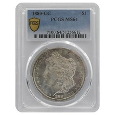1880-CC Morgan Dollar MS64 PCGS