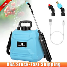 Electric Garden Plant Sprayer 5L Rechargeable Battery Powered Sprayer 2 Nozzles