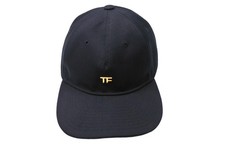 Tom Ford Cotton Canvas Tf Baseball Cap Black Gold Hardware