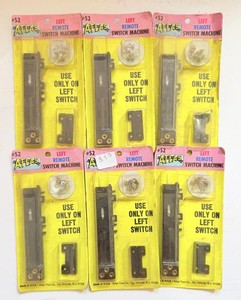 6 New Atlas HO Code 100 Track Left Remote Switch Machines #52. SEE DESCRIPTION!!