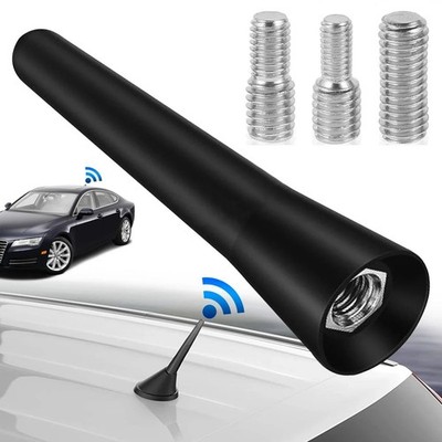 6,5cm Auto Dachantenne FM AM DAB Universal Kurzantenne Schwarz mit Schrauben