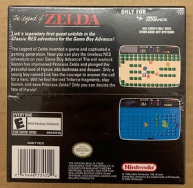 Nintendo Gameboy Advance The Legend of Zelda Classic Nes Series GBA Sealed US
