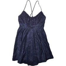 Saints & Secrets Mini Dress Womens M Navy Lace Fit & Flare