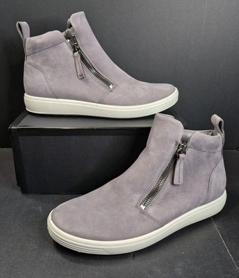 ECCO SOFT 7 ZIP BOOTIE GRAVITY WOM 6-6.5 EU 37 SUEDE 47031302589 NEW! $280