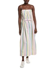 Ganni Stripe Maxi Strap Dress Women's