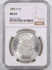 1885-O $1 Morgan Silver Dollar MS63 NGC 8676171-053