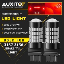 AUXITO LED Stop Brake Tail Lights Red 3057 3157 Extremely Bright HD Bulbs EOA