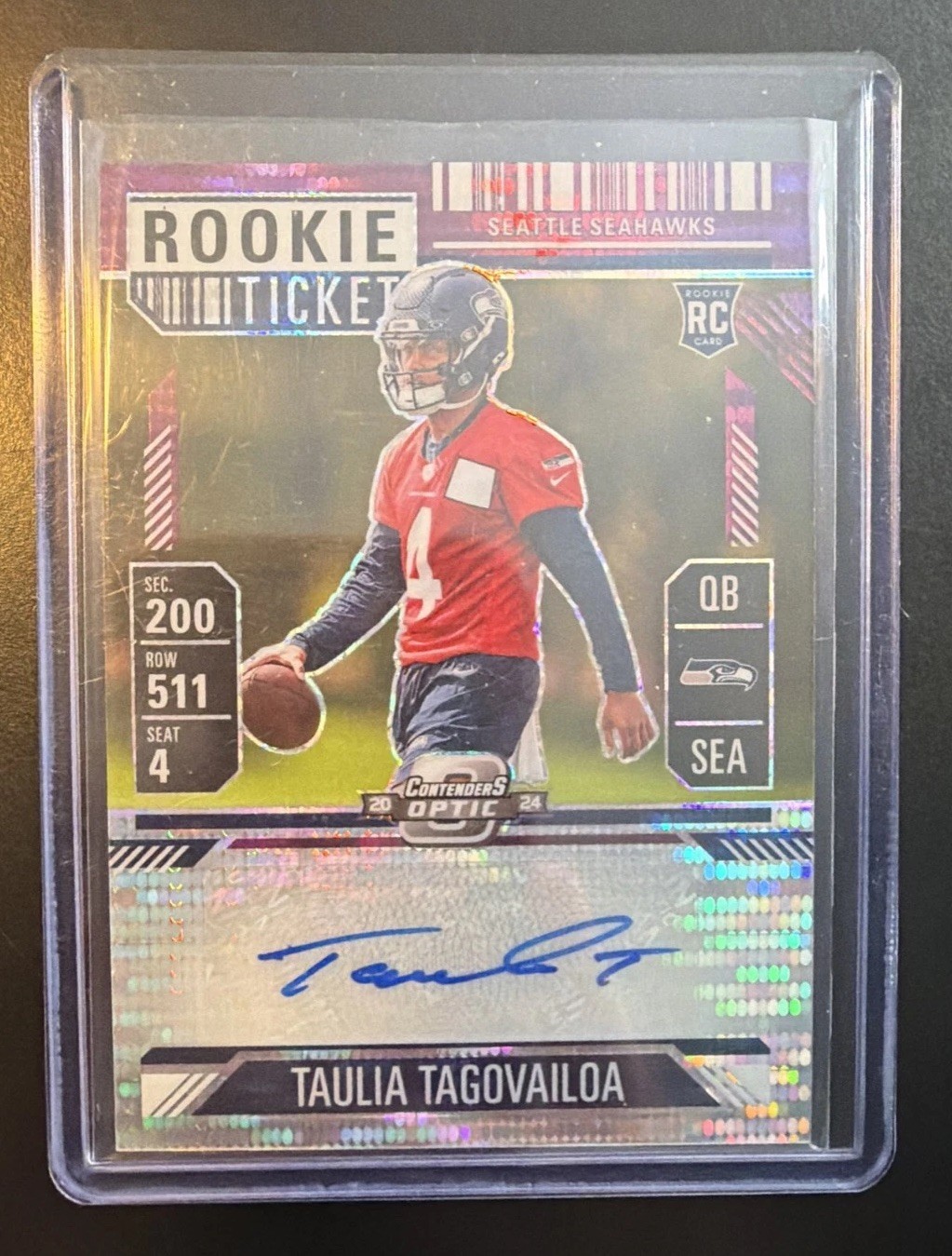 2024 Panini Contenders Optic - Rookie Ticket Autographs Taulia Tagovailoa...