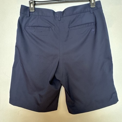 Fila Sport Golf dunkelblau Polyester Chino Shorts, Größe 34, gesticktes Logo - Bild 5 von 9