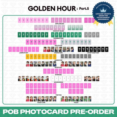 #ad PreSale ATEEZ 14th Mini Album Golden Hour Part.5 POB Photocard $54.99