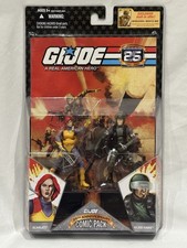 Hasbro G.I. Joe 25TH ANNIVERSARY Comic 2 Pack Scarlett And GI Joe Hawk NEW MINT