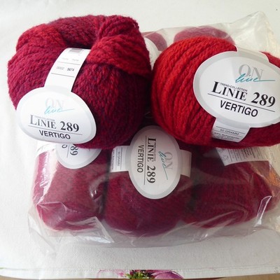 Wolle zum Stricken Online Linie 289 Vertigo rot 400g Fb.02