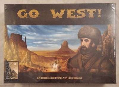 Phalanx Games PHA-DE.GOW01: Go West (Holzsielsteine)[Familienspiel]. Achtung: Ni