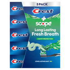 Crest Complete Plus Scope Advanced Active Foam Toothpaste 8.2 oz 5 Pack