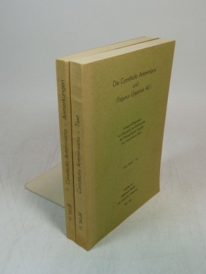Die Constitutio Antoniniana und Papyrus Gissensis 40 I (Band 1-2) Wolff, Hartmut