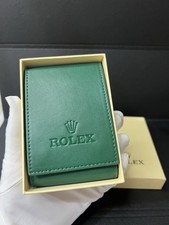 Rolex Watch Green Leather Travel Case Pouch Premium Service Center Edition 2026