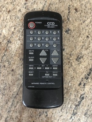 Orion 076R074050 CCD TV1318C, 1925A, TV1326 TV Remote Control Works Missing Back