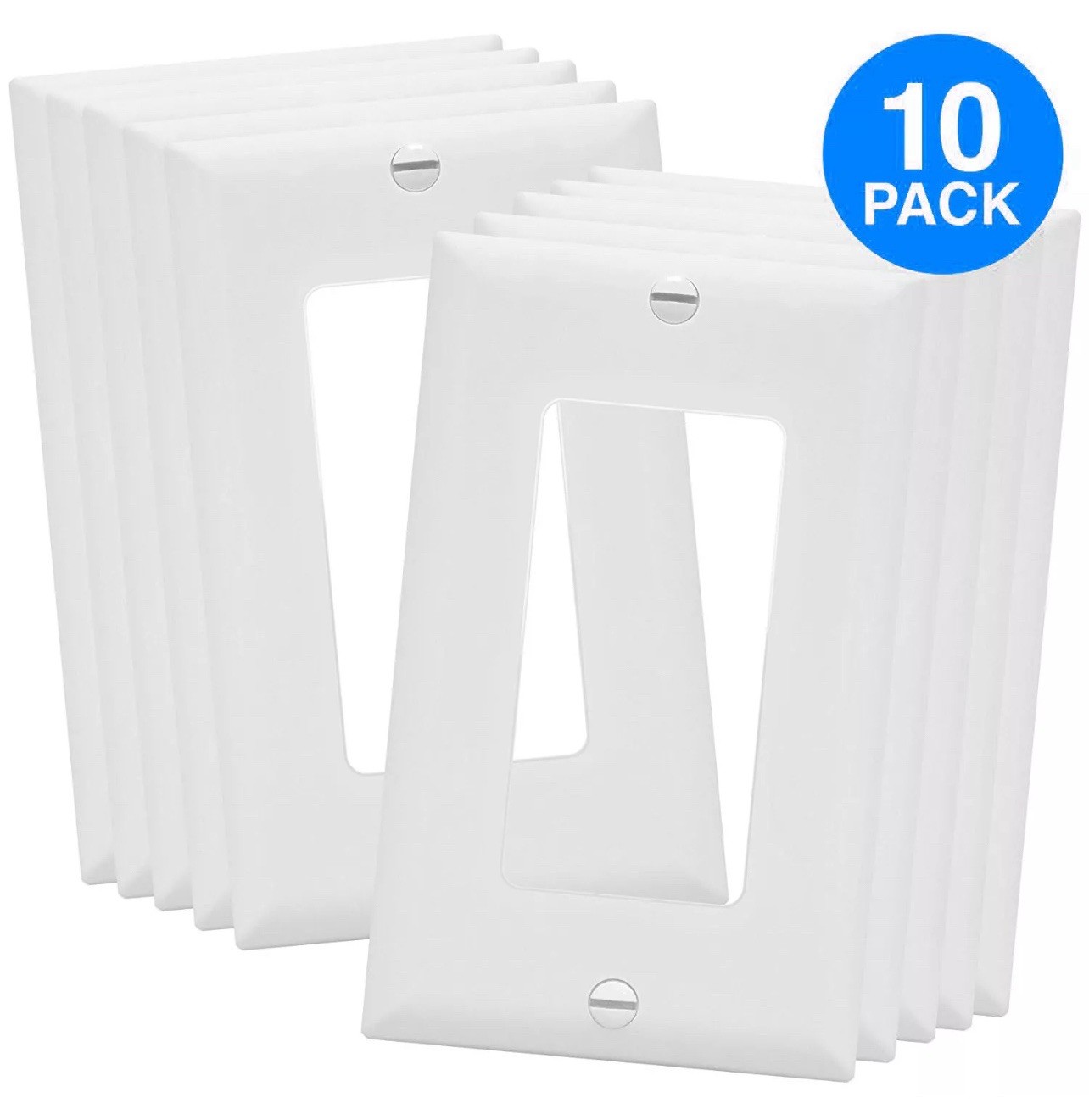 Cover White - 1 Gang (10 Pack)