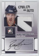 2008-09 ITG Heroes and Prospects Emblem Silver 8/9 Blake Comeau #EA-BC Auto 1p0