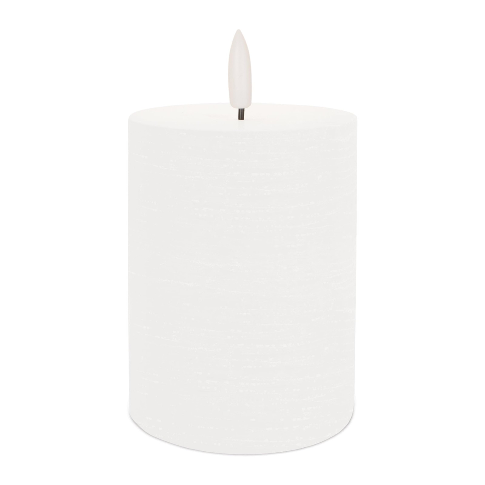 Melrose FIA Wick Candle, White, Wax and Plastic, 3-inch Diam