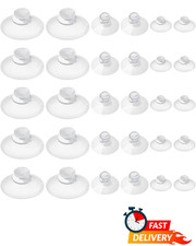 Suction Cups Assorted Sizes Window Glass Mounts Home Decor Holders 30 Clear