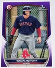 Roman Anthony 2023 Bowman 1st Bowman Purple /250! # BP-71 Red Sox # 170/250 HOT!