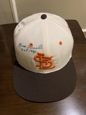 Rick Ferrell signed St. Louis Browns hat inscribed “HOF 1984”