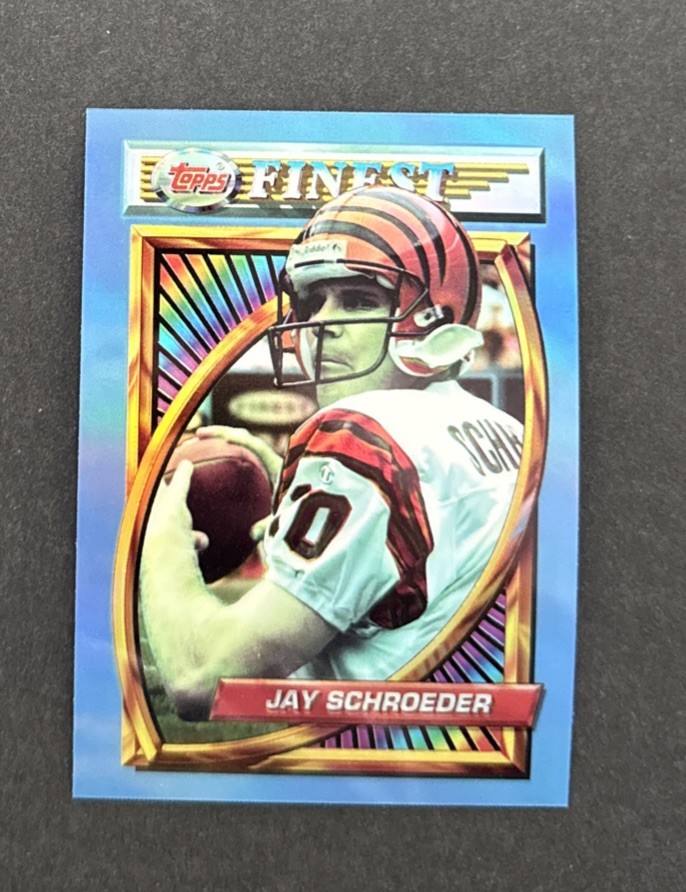 1994 Topps Finest JAY SCHROEDER Refractor #129