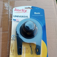 Korky Universal Fit Flapper Black Rubber Chain Seals Toilet Tank -54