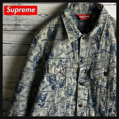 Supreme 100 Dollar Bill Trucker Jacket size M Used from Supreme 100 Dollar Bill Trucker Jacket size M Used from