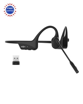 SHOKZ OpenComm2 UC 2025 Upgrade - Open Ear Wireless Computer Headset Bluetooth