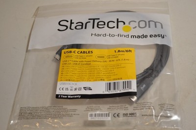 STARTECH USB315C5C6 6FT USB C TO USB 3.0 Male CHARGING CABLE