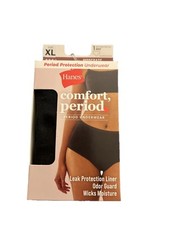 Women  s Briefs Hanes Comfort Period, Period Underwear Mod. Absorbency Size 8/XL