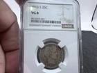 1913-S Barber Silver Quarter - VG8 NGC - Only 40,000 Minted - Key Date!