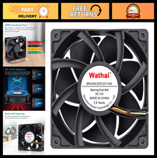 High Airflow 120mm PWM PC Case Fan 12V 4pin 5300rpm 230 CFM Brushless Cooling