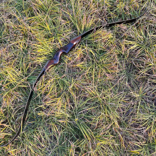 60inch Bow 25-60lbs Recurve Bow Archery Arrow 15" Wooden Riser Bamboo Limbs - Picture 6 of 29