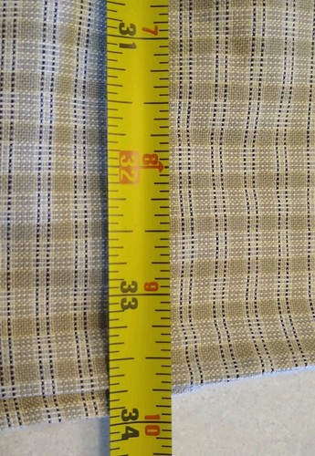 CUTTER & BUCK MENS M/M Plaid Tan Long Sleeve Dress Shirt Button Down Cotton - Picture 8 of 9