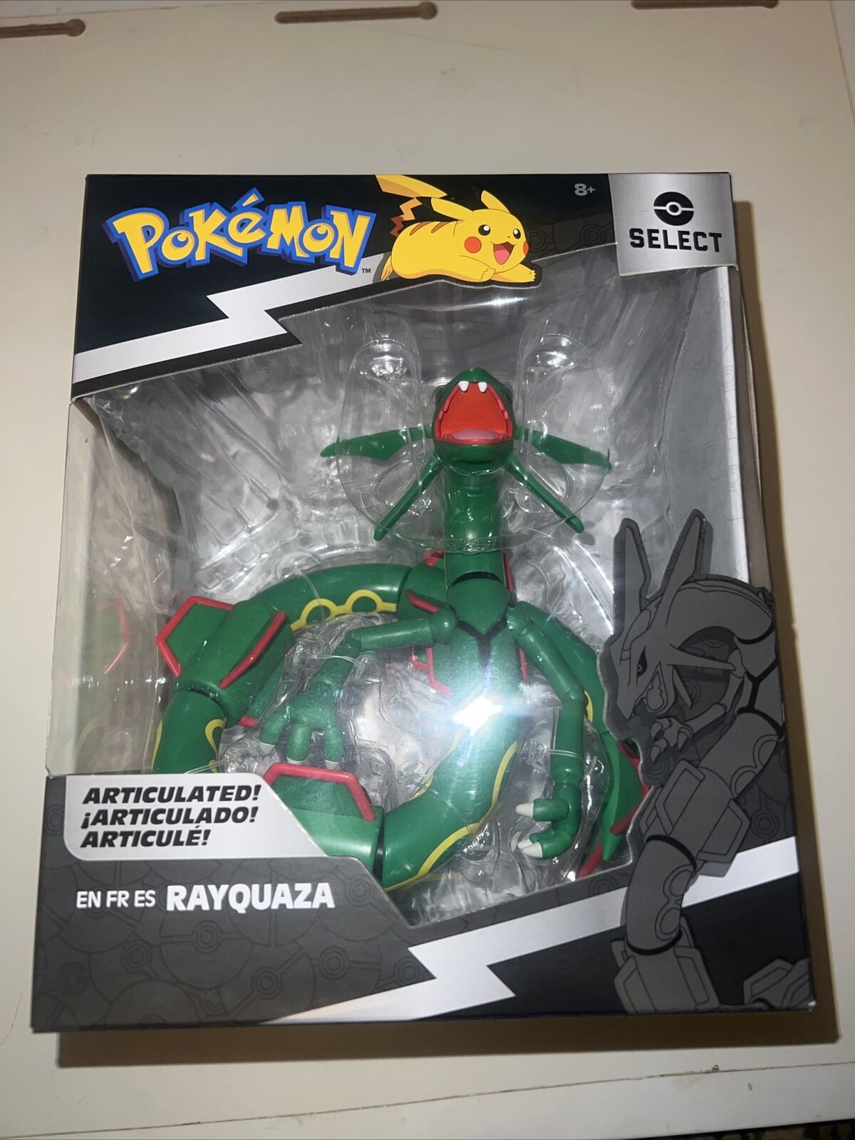 Brinquedo Boneco Pokemon Select Rayquaza Articulado 2673