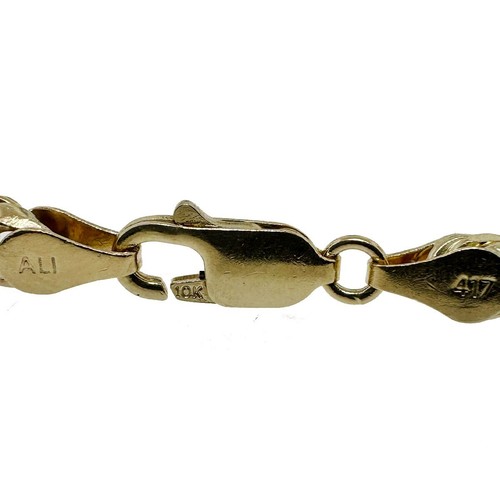 10 Kt Gelbgold 20" 4 mm Seil Kette Herren Halskette 32,9 Gramm - Bild 6 von 6