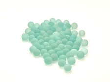 100 Murmeln Klar, leichtes blau gef 9mm aus Glas, Glasmurmel, Glaskugel (119993)