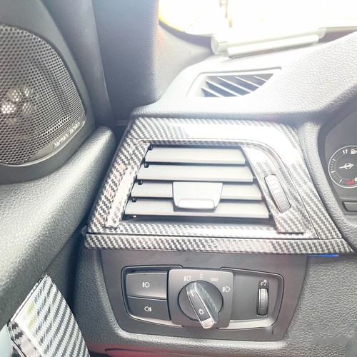 Cubierta de tablero interior de puerta negra con aspecto de carbono para BMW F30 F35 M Performance - Imagen 5 de 6