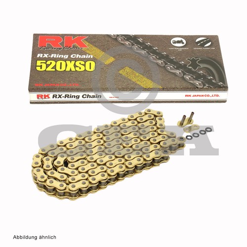 Kit de Cadena Polaris Blazer Trail 250 02-03, RK GB 520Xso 76 , Abierto, Oro - Picture 4 of 4