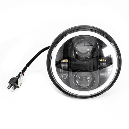 1X 5 3/4 5.75" LED Headlight Projector Halo DRL Fit For Harley Davidson Iron 883 - Picture 11 of 16